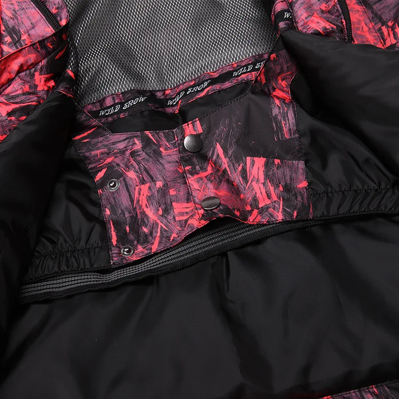 Лыжная одежда непромокаемая и ветрозащитная Мужская лыжная куртка зимний костюм