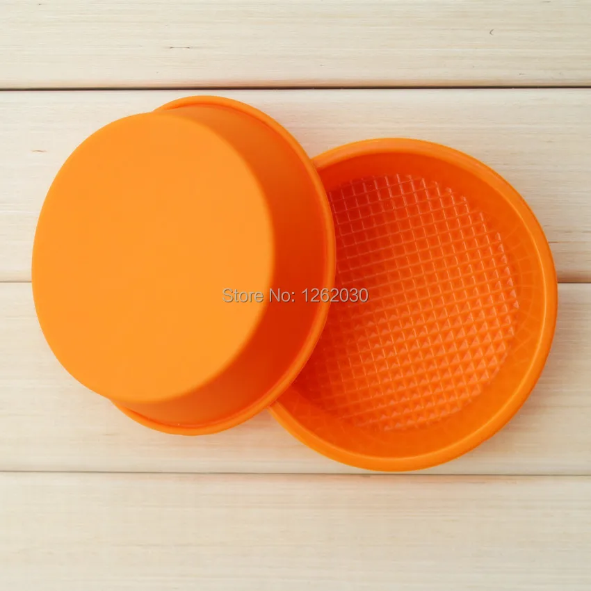 Силиконовая Круглая форма для кекса 5 дюймов выпечки микроволновой печи хлеба