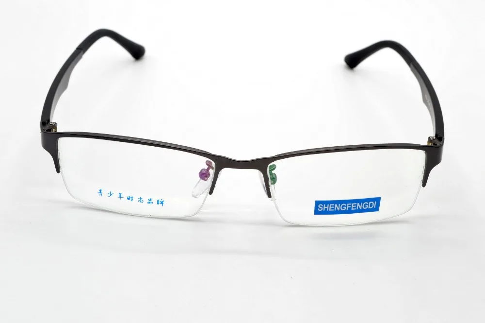 2016 SEMI RIM Сплав Модные черные мужские и женские очки оправа на заказ оптическая