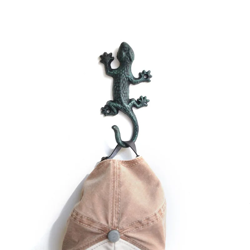 Аксессуары чугунная вешалка для ящериц крючки полотенец гибкая подвесная