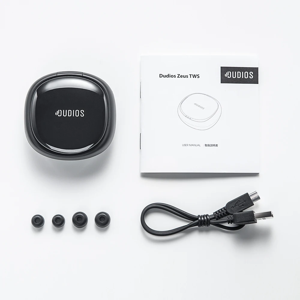 Dudios настоящие беспроводные наушники Bluetooth мини с микрофоном IPX5 спортивные 3.5ч