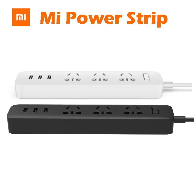 Оригинальный удлинитель питания Xiaomi XMCXB01QM быстрая зарядка 3 порта USB выход 250 В 10 А
