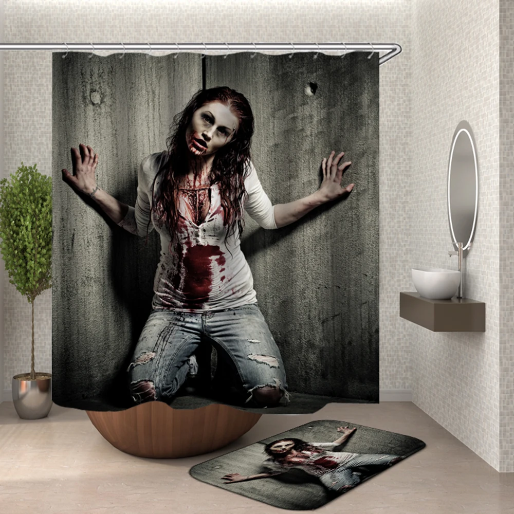 

skull curtain for bathroom decorative waterproof bath curtain shower drop shopping polyester shower curtain