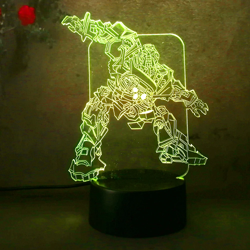 3D RC игрушка Фигурка трансформера Автоботы Шмель робот Оптимус ночник ребенок