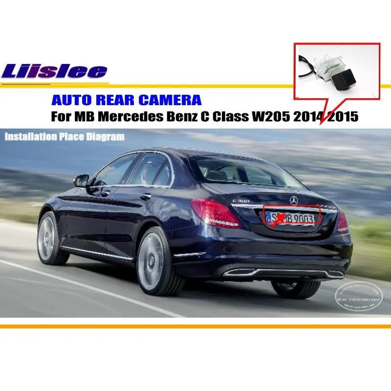 

Car Rear Camera For Mercedes Benz C Class W205 2014 2015 / Back Parking HD CCD CAM NTST PAL License Plate Lamp OEM Accessories