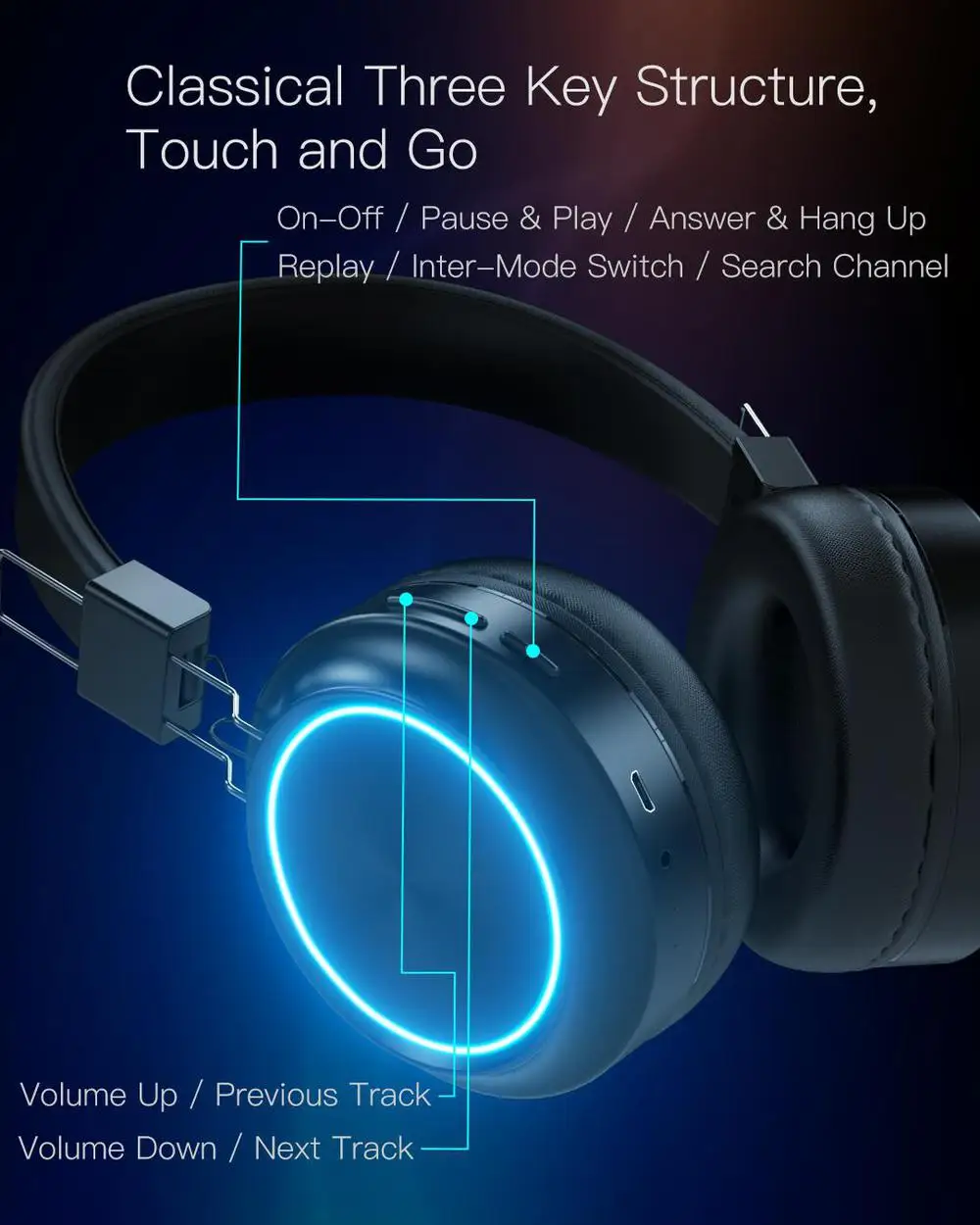 JAKCOM BH3 Smart Colorama гарнитура продукт наушников как красочный дыхательный Свет FM радио Bluetooth TF карта плеер