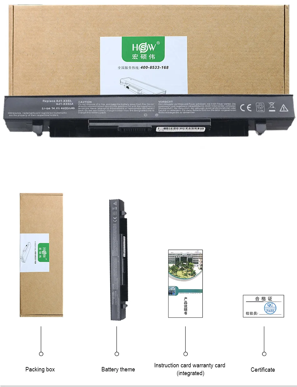 8 ячеек Аккумулятор для ноутбука ASUS A41-X550 X550C X452E X450L A41-X550A X550 A450 A550 F450 R409 R510 X450 F550 F552 K450 K550 P450