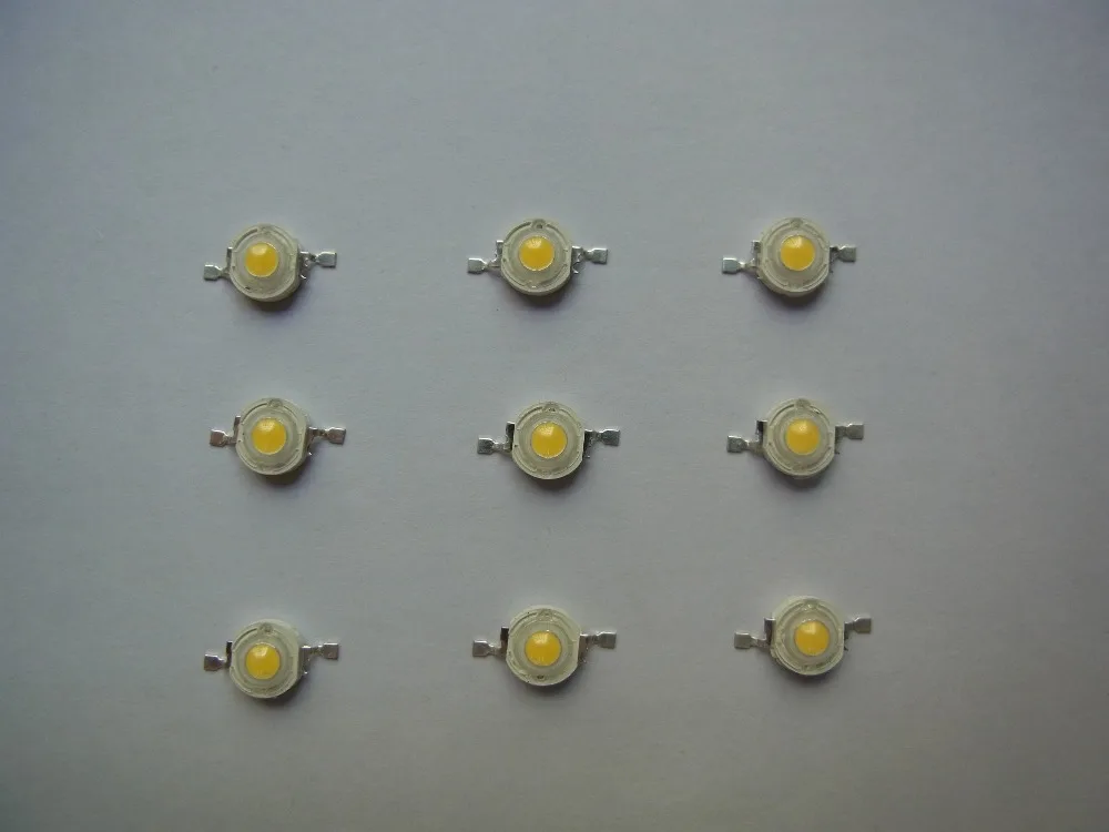 Ультра яркий 30MIL 35MIL 45MIL LED шарик 1 Вт 2 3 светодиодный источник теплый белый
