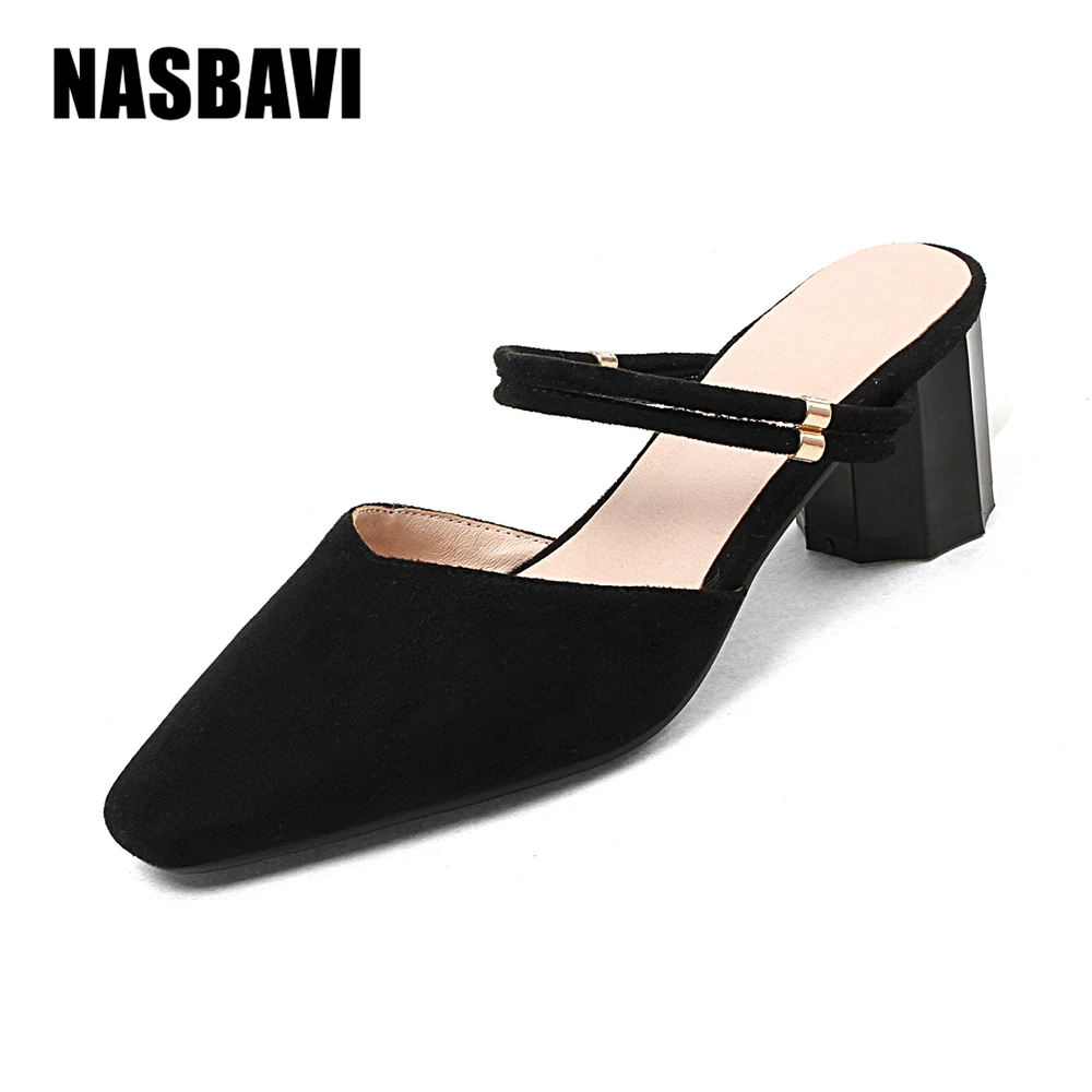 Новые весенние открытые грубые сандалии туфли лодочки с квадратным носком на