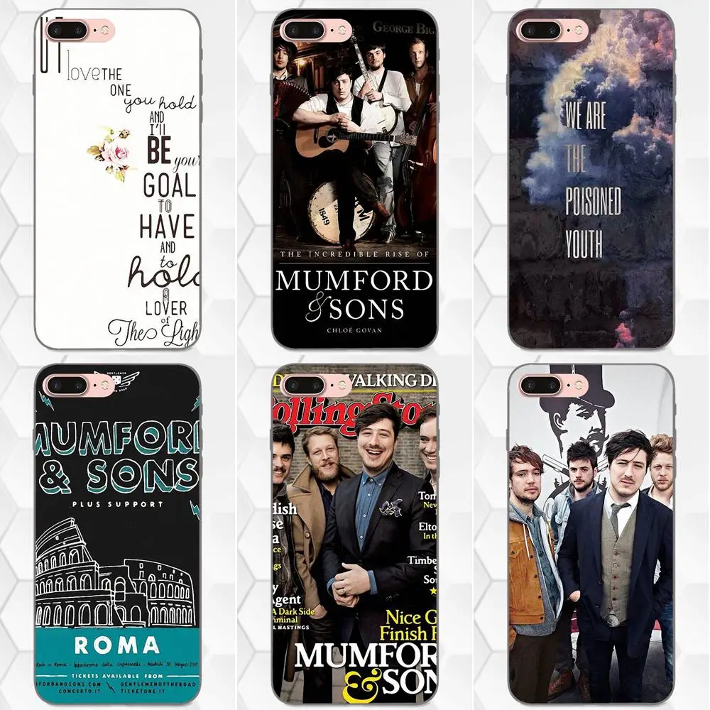 Mumford And Sons Rock Band для Xiaomi Redmi Note 2 3 4 4A 4X5 5A 6 6A Plus Pro S2 Y2 Мягкий ТПУ чехол с