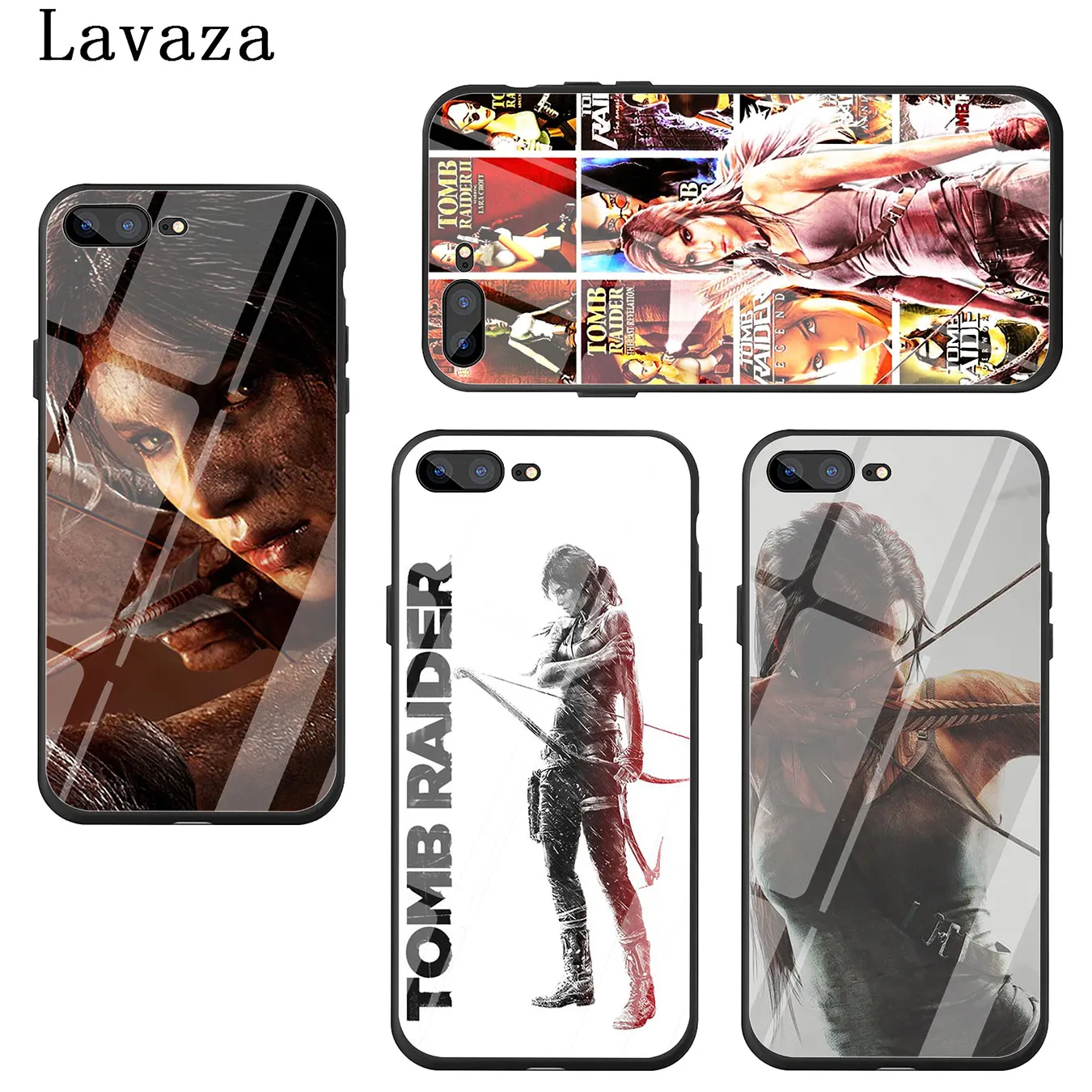 Lavaza Lara Croft Tomb Raider чехол для телефона из закаленного стекла Apple iPhone XR X XS Max 6 6S 7 8 Plus 5 5S