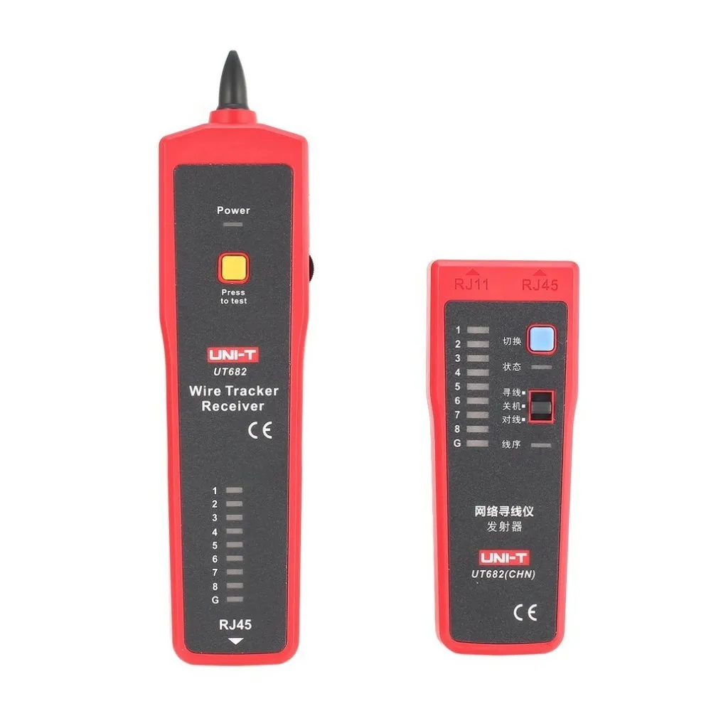 UNI T UT682 провода тестер трекер RJ11 RJ45 провод линии Finder Lan Ручной кабель инструмента