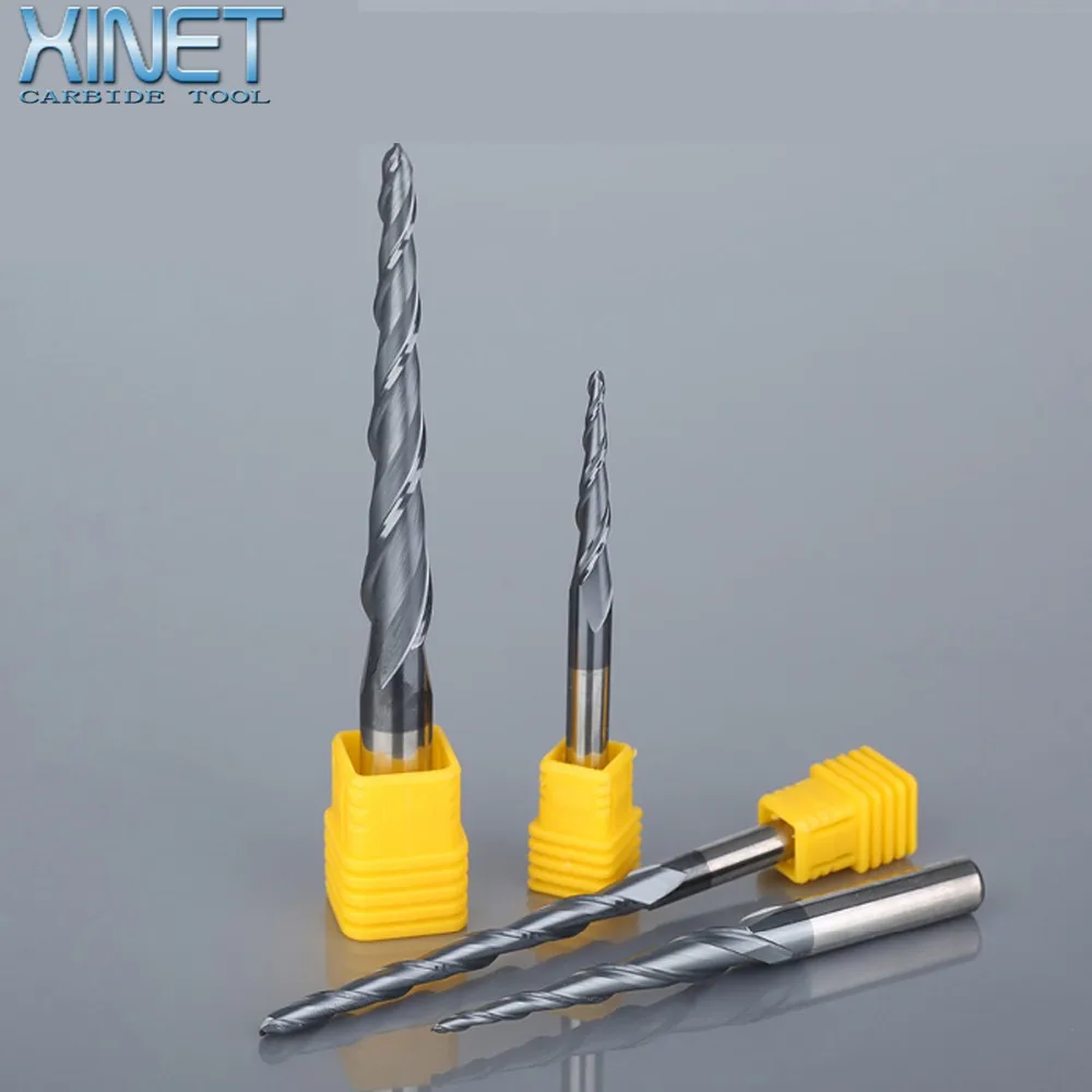 1pcsR0. 25/R0.5/R0.75/R1/R2 2F HRC55 4 мм и 6 хвостовик вольфрамового твердого карбида Концевая