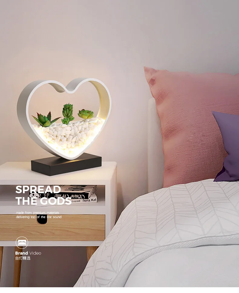 Скандинавская настольная лампа креативный Романтический светодиодный