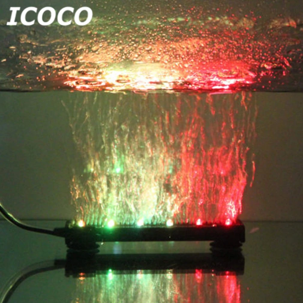 ICOCO RGB светодиодный подводный свет аквариумный погружной светильник воздушный