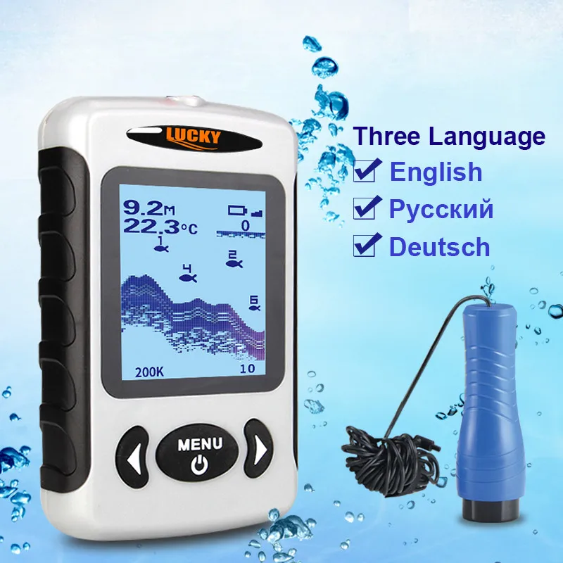 Lucky ff718D Ice портативный зонд глубины рыболовный прибор для обнаружения эхолокатор