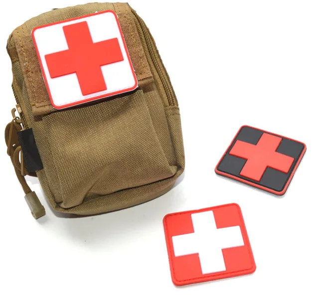 3D ПВХ резиновый красный крест Флаг Швейцарии Швейцарский Патч медик парамедик