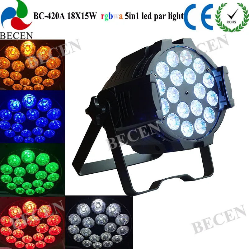 8 шт. 18x15 Вт led Par light RGBWA Led lighti для клубного бара DJ сценическая вечеринка Свадьба |