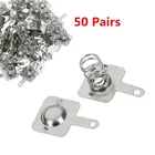 Пружина для батарейки AA или AAA, 50 пар, положительный и отрицательный контакты, S09