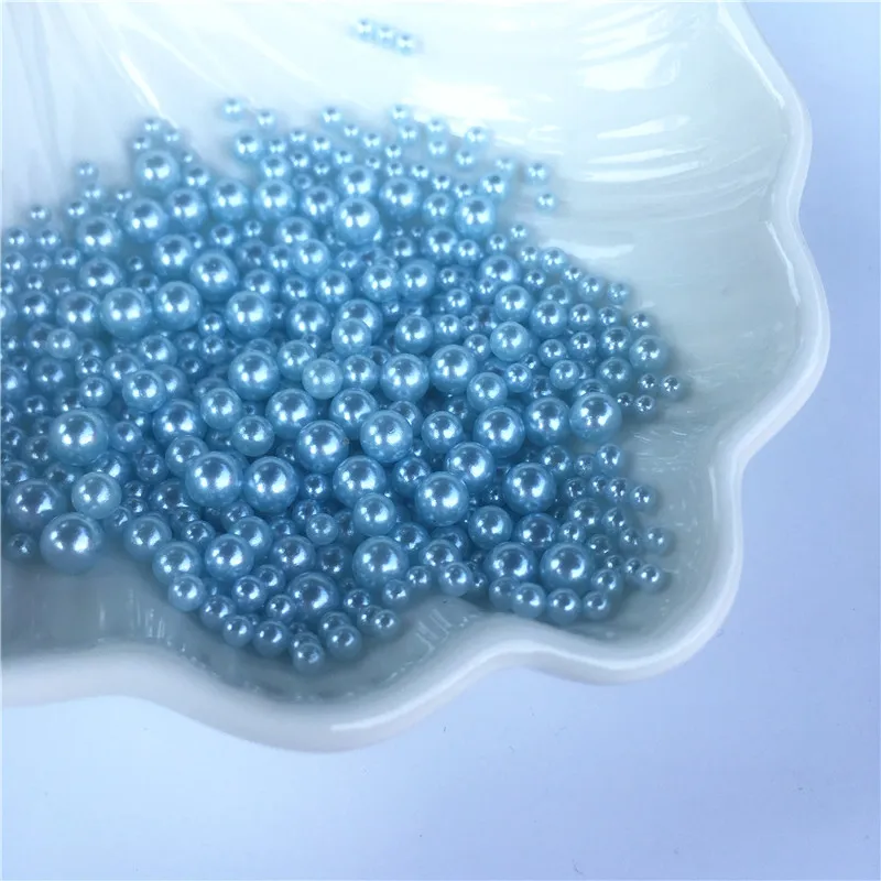 Mix blue 288 шт. 2,5/3/4/5 мм без отверстия Разноцветный жемчуг Круглые Акриловые Искусственный плоские бусины жемчуга "сделай сам" для изготовления ювелирных изделий/с плоской обратной стороной для Нейл-арт/чехол для телефона - Цвет: Mix blue