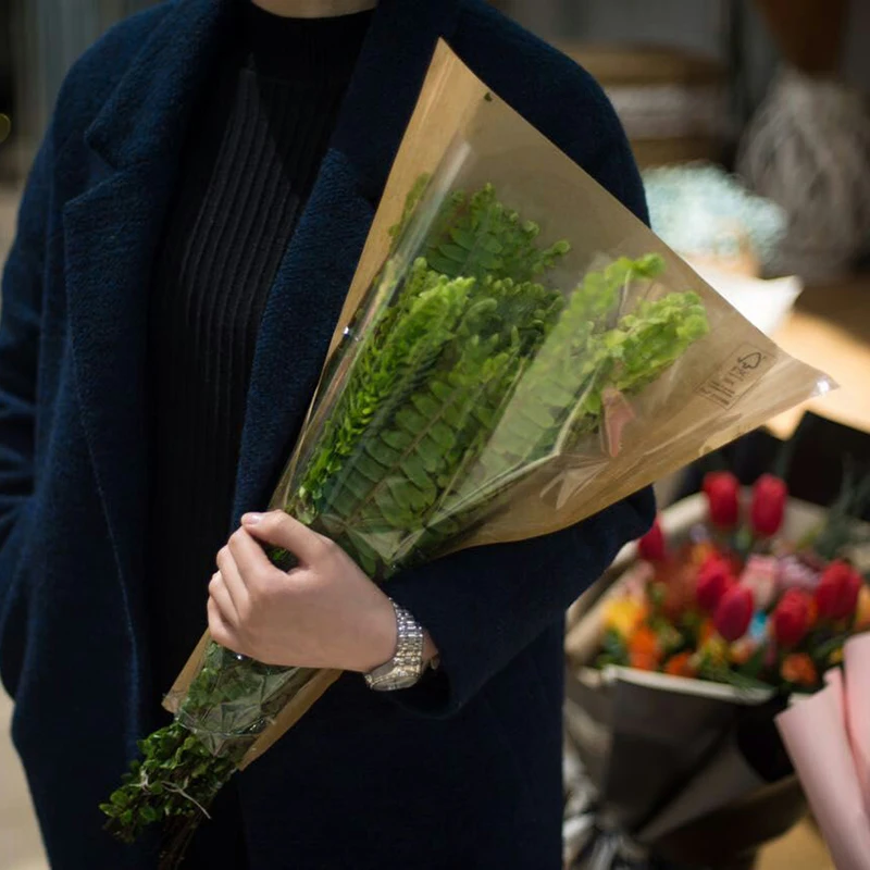 50Sheets 36 * 12 56cm Extended Kraft Paper Multiple Bags Fresh Flower Packaging | Дом и сад