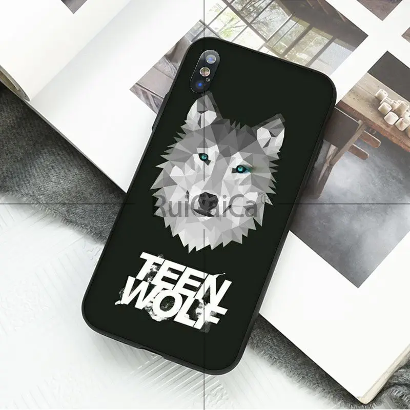 A2 Ruicaica волчонок черный мягкий чехол телефона для iPhone 5 5Sx 6 7 plus 8 X XS MAX XR - Цвет: A2