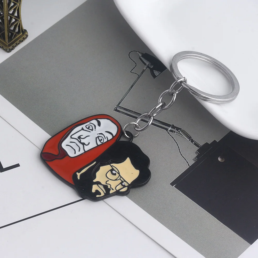 RJ Горячая Испания ТВ серии La Casa De Papel брелки House of Paper брелок деньги Heist Сальвадор