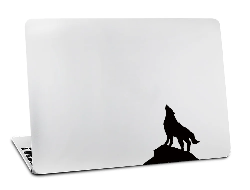 Виниловая наклейка для apple macbook air, 11, 13 дюймов, для Mac Pro, retina, 13, 15, чехол, светящаяся черная наклейка, кошка, обезьяна, волк, сенсорный