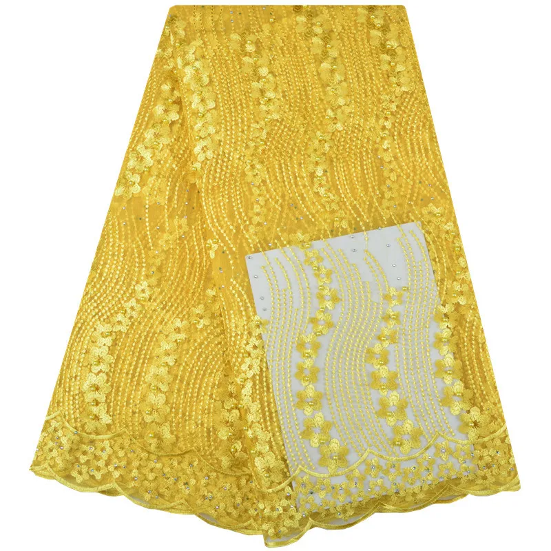 2018 Высокое качество африканская кружевная ткань бирюзовый цвет французская