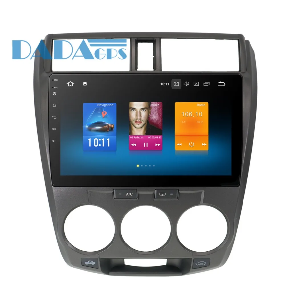10 2 дюймовый Новейший автомобильный DVD стерео GPS для Honda City 2008 2009 2010 2011 2012 радио Android