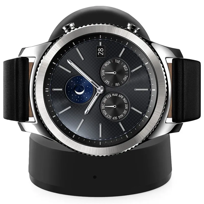 5 Вт смарт часы QI Беспроводное зарядное устройство Pad для Samsung Gear S3 Classic/S3 frontier S2