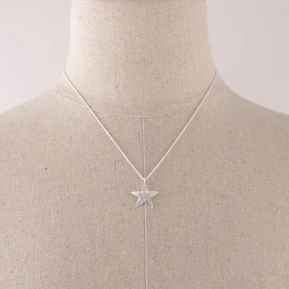 

Fashion plated Brushed Isometric pentagram Necklace Pendant Necklace for women