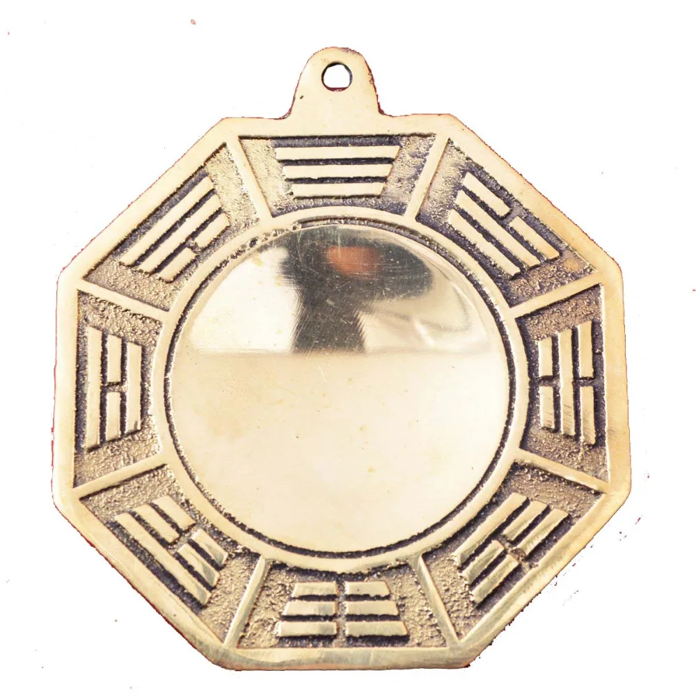 Большой фэн шуй Wudang Маунтин Бага зеркало латунная защита Шарм Y1053|charm sap|charm moviecharm