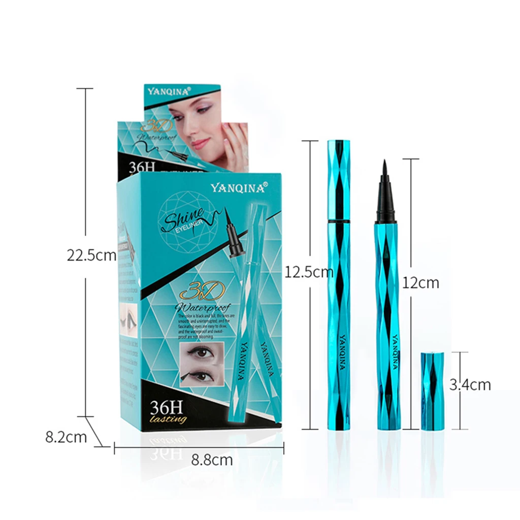 Yanqina eye makeup blue diamond cut Разработанный карандаш для глаз водостойкий стойкий Быстросохнущий подводка для глаз тату ручка YAN043