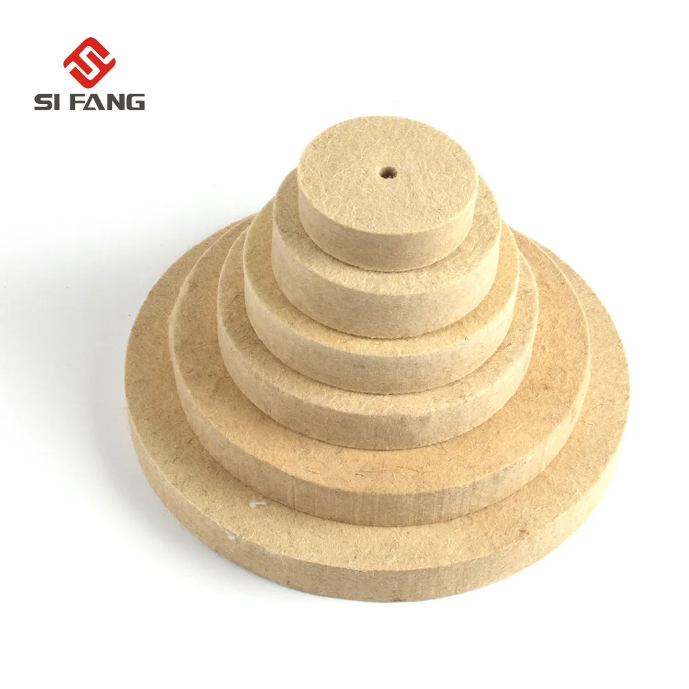 

2Pcs 4'' Wool Felt Buffer Polishing Wheel 100mm Buffing Polisher Pad Disc for Rotary Tool