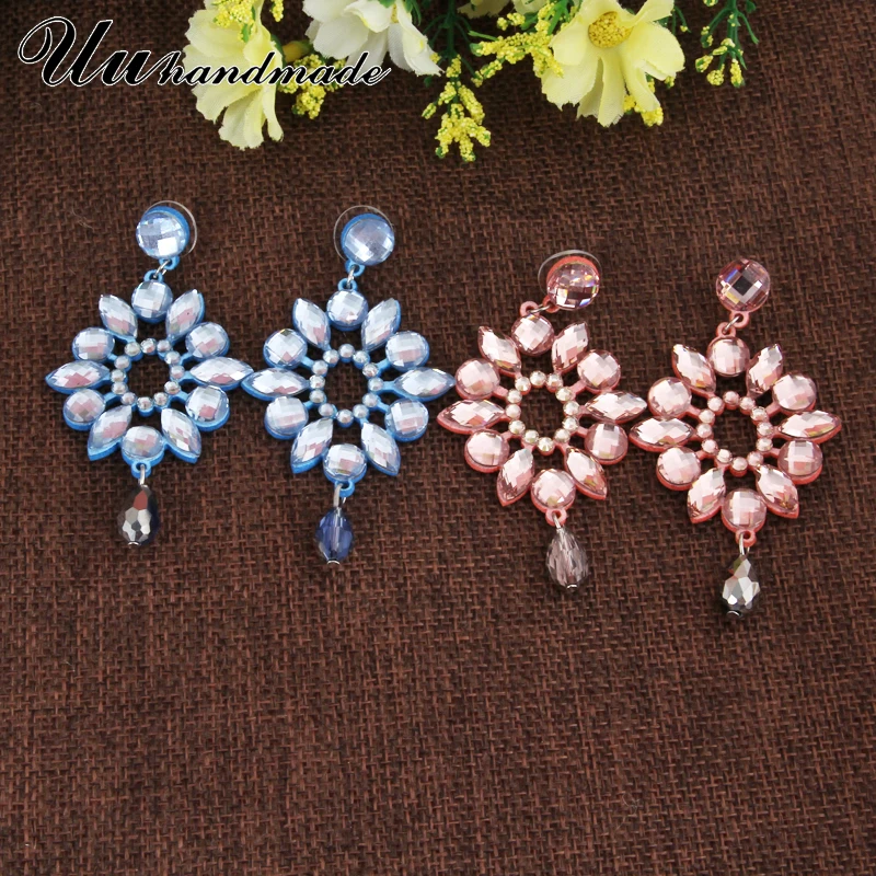 Женские серьги с кристаллами длинные в стиле бохо 2018|earrings for|earing bohocrystal earrings |