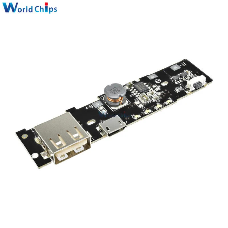 Модуль повышения мощности 5V 2.1A PCB блок питания зарядное устройство зарядная