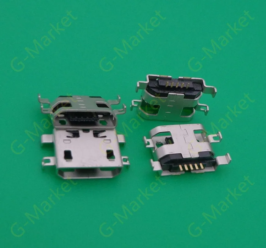 100 шт. зарядное устройство micro usb разъем для зарядки док-станции порт Alcatel One Touch POP C7