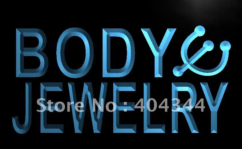 

LB540- Body Jewelry Piercing Bar LED Neon Light Sign