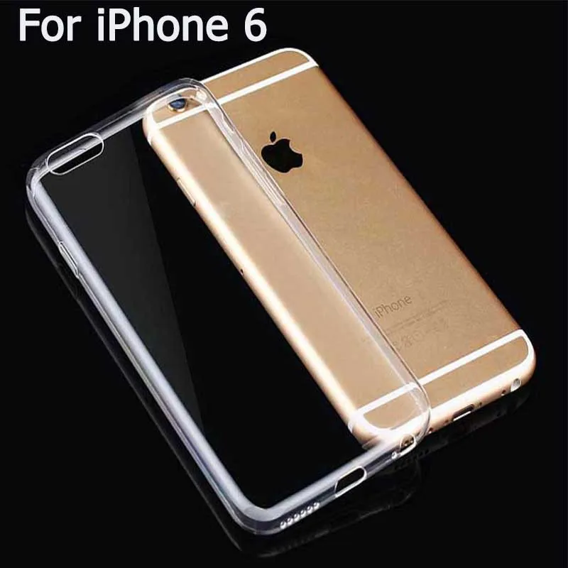 Мягкая Высокая Прозрачный Ультра-тонкий ТПУ Телефон Случае Для iPhone 5 5s 5S SE 6 S плюс s