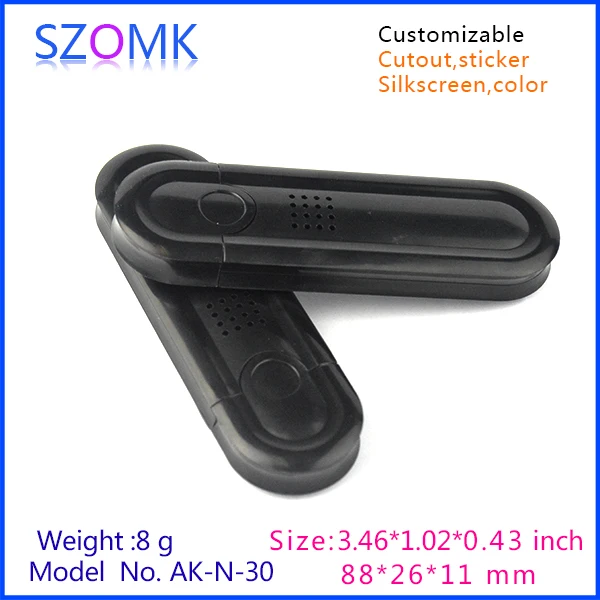 Szomk Новый Пластиковый корпус для usb-колонки сделай сам (25 шт.) 88*26*11 мм маленький