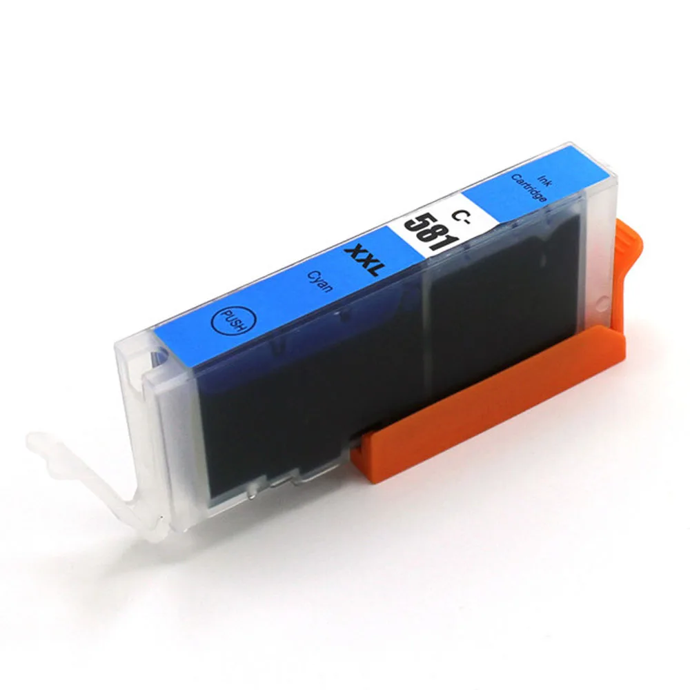 Совместимость для Canon PIXMA TR7550 TR8550 TS6150 TS6151 TS8150 костюм принтер для PGI-580 CLI-581 PGI580 CLI581 чернильный картридж - Цвет: CLI-581 C