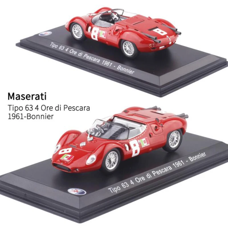 1:43 Масштаб металлический сплав классический Maseratis гоночный ралли модель автомобиля литые автомобили игрушки для коллекции дисплей для детей Подарки