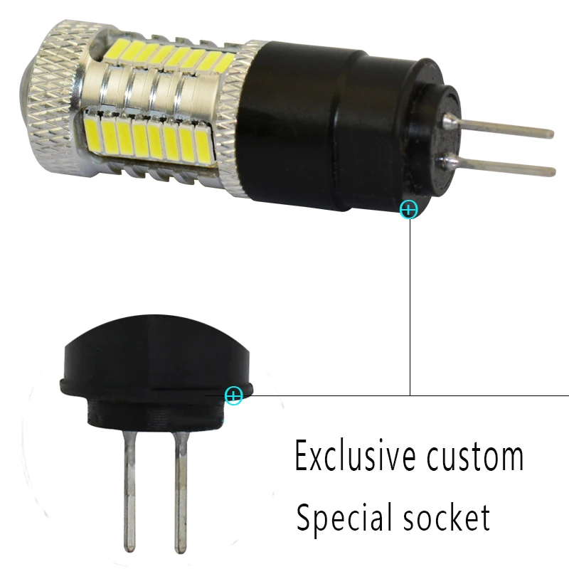 JSTOP C5 светодиодный Автомобильные дневные ходовые огни с объективом G4 4014SMD Canbus
