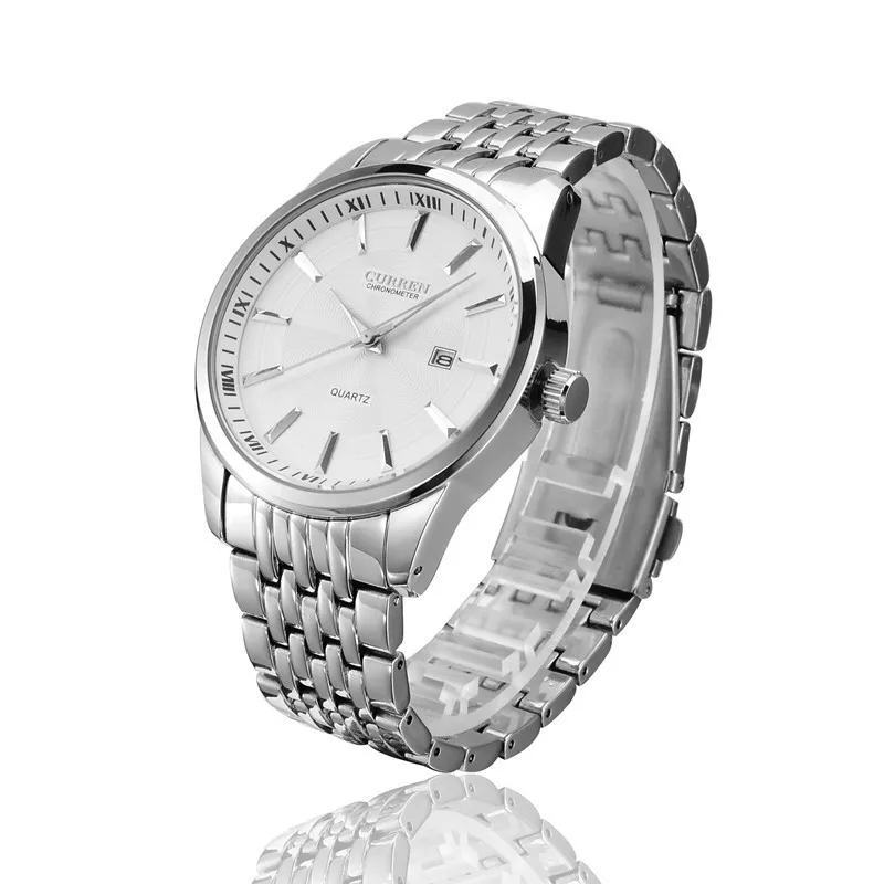 Часы мужские кварцевые деловые с датой 8052 | Наручные часы