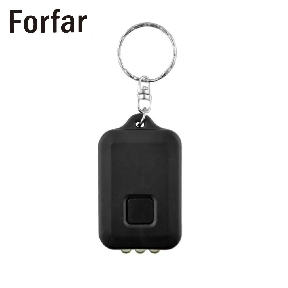 Мини портативный брелок Forfar на солнечной батарее с 3 светодиодами фонарик кольцо