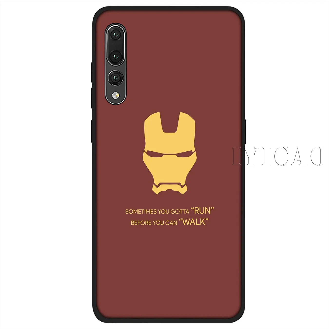 IYICAO Iron Man Marvel Soft Silicone Phone Case for Huawei P30 P20 Pro P10 P9 P8 Lite Mini 2017 2016 2015 P smart Z 2019 Cover |