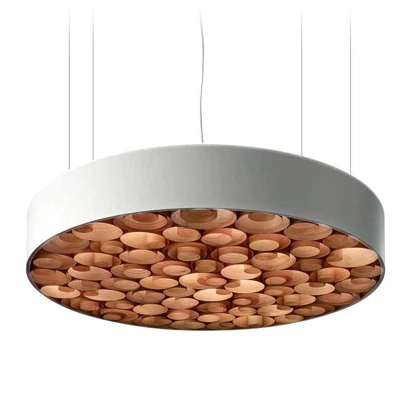 JAXLONG современные цветные Деревянные Художественные Светодиодные подвесные