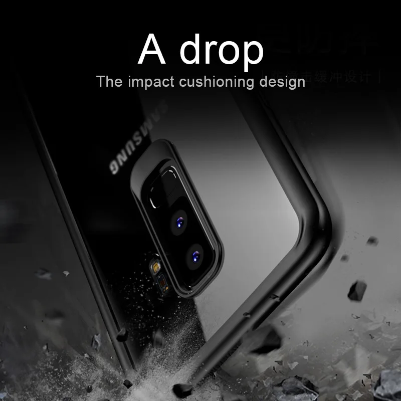 Чехол ipaky силиконовый для samsung galaxy Note 9 мягкая рамка жесткая прозрачная задняя