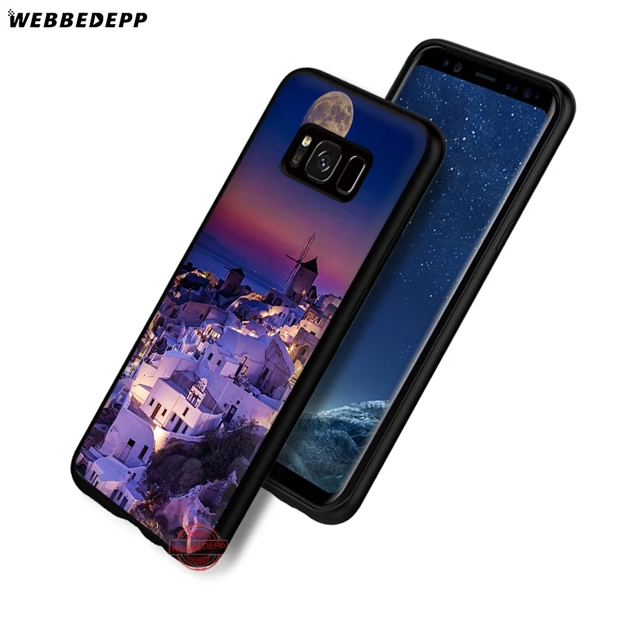 WEBBEDEPP красивые ия Санторини Греция мягкий чехол для Samsung A6 A7 A8 A9 J6 2018 S7 S8 S9 S10E S20